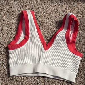 Stylish Red and White Women's Bralette